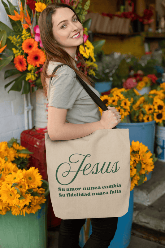 Jesús, Christian Tote Bag, bolsa de mano cristiana, regalo cristiano, bolso de mujer, por AbecarDesigns.